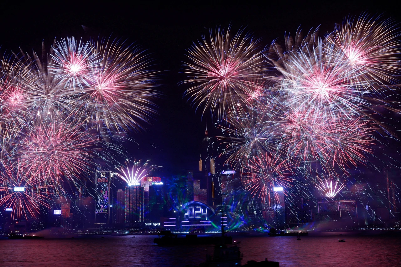 Vatromet u Hong Kongu, Foto: Tyrone Siu/Reuters