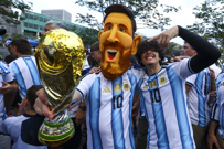 Argentinski navijači uoči polufinalnog ogleda, Foto:  Nathan Ray Seebeck/IMAGN IMAGES/REUTERS