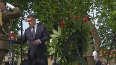 Zoran Milanović s izaslanstvom položio vijenac, Foto: HTV/HRT