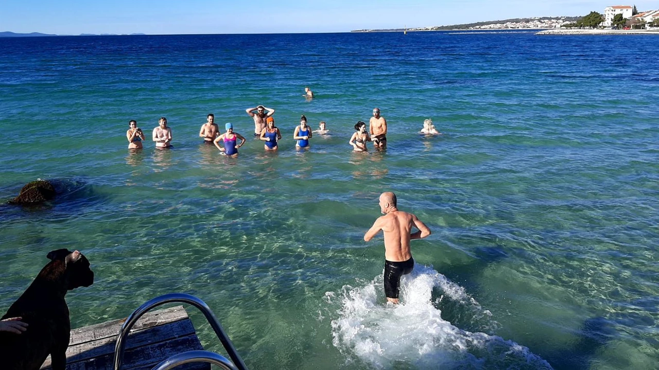Zimsko kupanje u Zadru