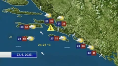 Vremenska prognoza, Foto: HTV/HRT