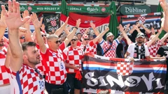 Hrvatski navijači na ulicama Kopenhagena