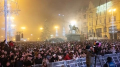 Doček na Trgu bana Josipa Jelačića u Zagrebu, Foto: Neva Zganec/PIXSELL