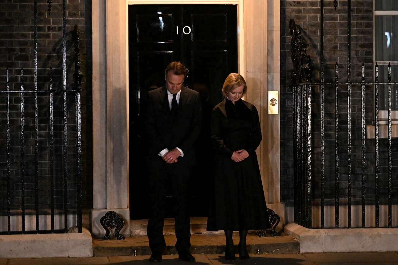 Britanska premijerka Liz Truss i superug Hugh O'Leary , Foto: Clodagh Kilcoyne/REUTERS