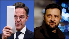 Mark Rutte i Volodimir Zelenski