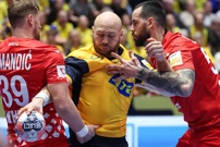 Švedska - Hrvatska. Oscar Bergendahl i Leon Šušnja , Foto: Sanjin Strukic/PIXSELL