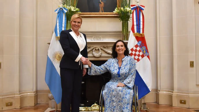Presidente croata y vicepresidente argentina (Foto: predsjednica.hr)