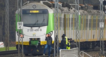 Mjesto sabotaže željeznice u Poljskoj