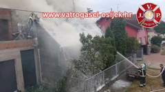 Požar u Fruškogorskoj, Foto: JVP Osijek/-