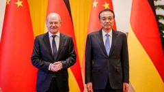 Olaf Scholz i Li Keqiang