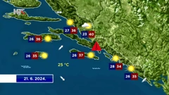 Vremenska prognoza, Foto: Dnevnik/HRT