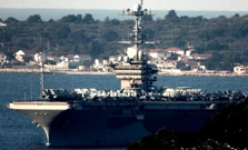 Američki nosač aviona Harry S. Truman pred splitskom lukom, Foto: Ivo Cagalj/PIXSELL