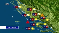 Vremenska prognoza, Foto: Dnevnik/HRT