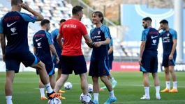 Luka Modrić na treningu Vatrenih