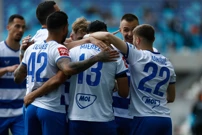 Slavlje Osijeka nakon vodećeg pogotka, Foto: Vlado Kos/CROPIX