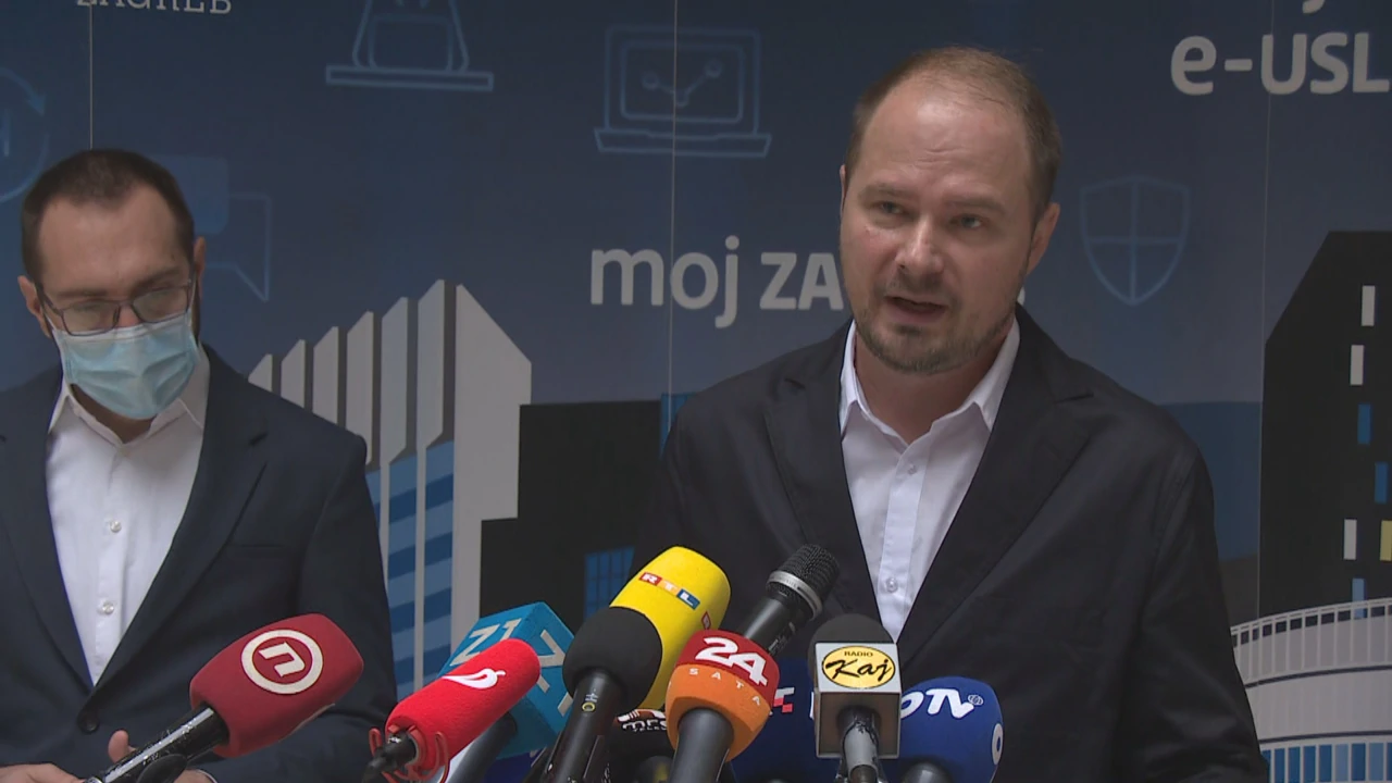 Luka Korlaet, zamjenik gradonačelnika Zagreba, Foto: HTV/HRT