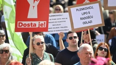 Prosvjedni skup u Splitu, Foto: Ante Cizmic/CROPIX