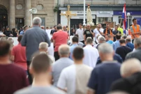 Klečanje na Trgu bana Josipa Jelačića, Foto: Lovro Domitrovic /PIXSELL
