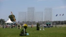 preparativos en el Hipódromo de Zagreb