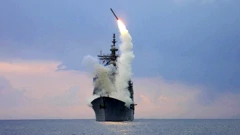 Lansiranje krstareće rakete Tomahawk s američke krstarice USS Cape St. George