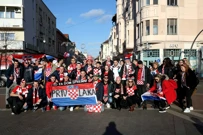 Hrvatski i srpski navijači u Szegedu, Foto: Sanjin Strukic/PIXSELL