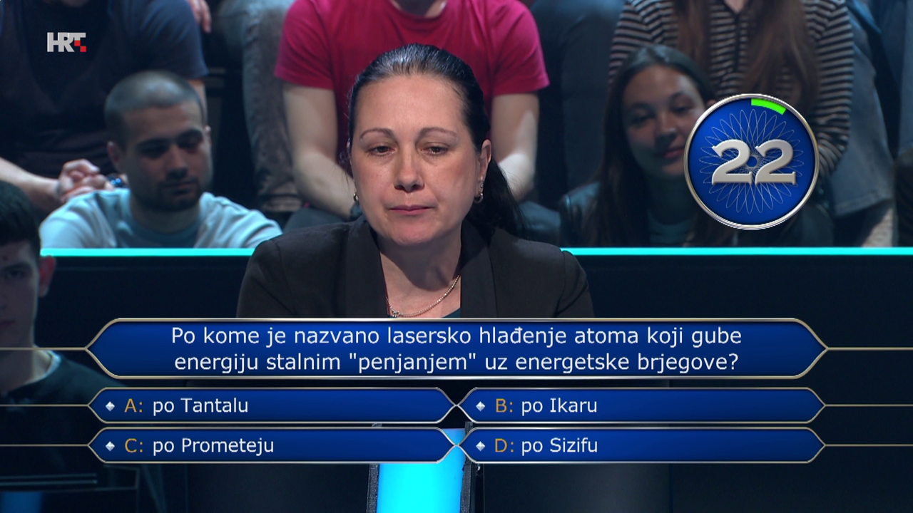 Ivana Pašalić, Foto: Tko želi biti milijunaš?/HRT