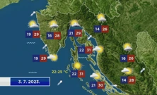 Vremenska prognoza, Foto: HRT/HTV