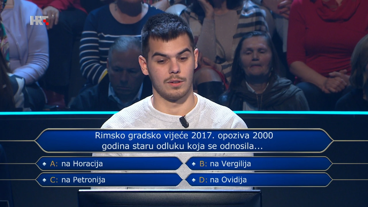 Filip Križanić , Foto: Tko želi biti milijunaš? /HRT