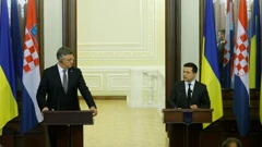 Premijer Andrej Plenković i ukrajinski predsjednik Volodimir Zelenski