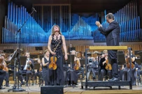 Viktoria Mullova, Pascal Rophé, Simfonijski orkestar HRT-a, Foto: Jasenko Rasol/HRT