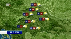 Prognoza vremena, Foto: HRT/HTV