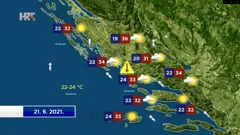 Vrijeme 21.6.2021., Foto: HTV/HRT