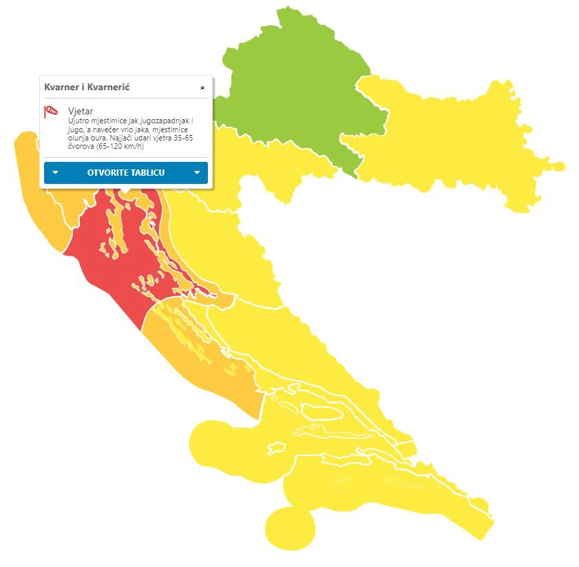 Crveni alarm za Kvarner
