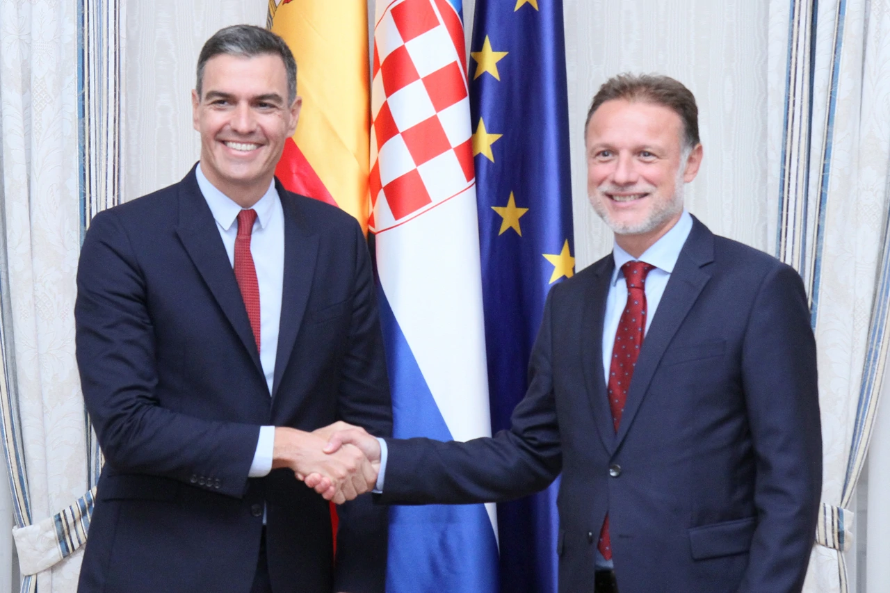 Pedro Sanchez i Gordan Jandroković, Foto: Hrvatski sabor/RH
