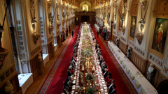 Svečana večera za francuskog predsjednika i njegovu supurugu u dvorcu Windsor , Foto: Ludovic Marin/REUTERS