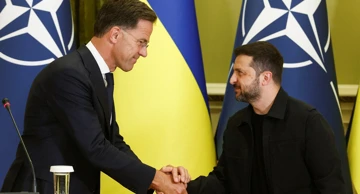 Mark Rutte i Volodimir Zelenski