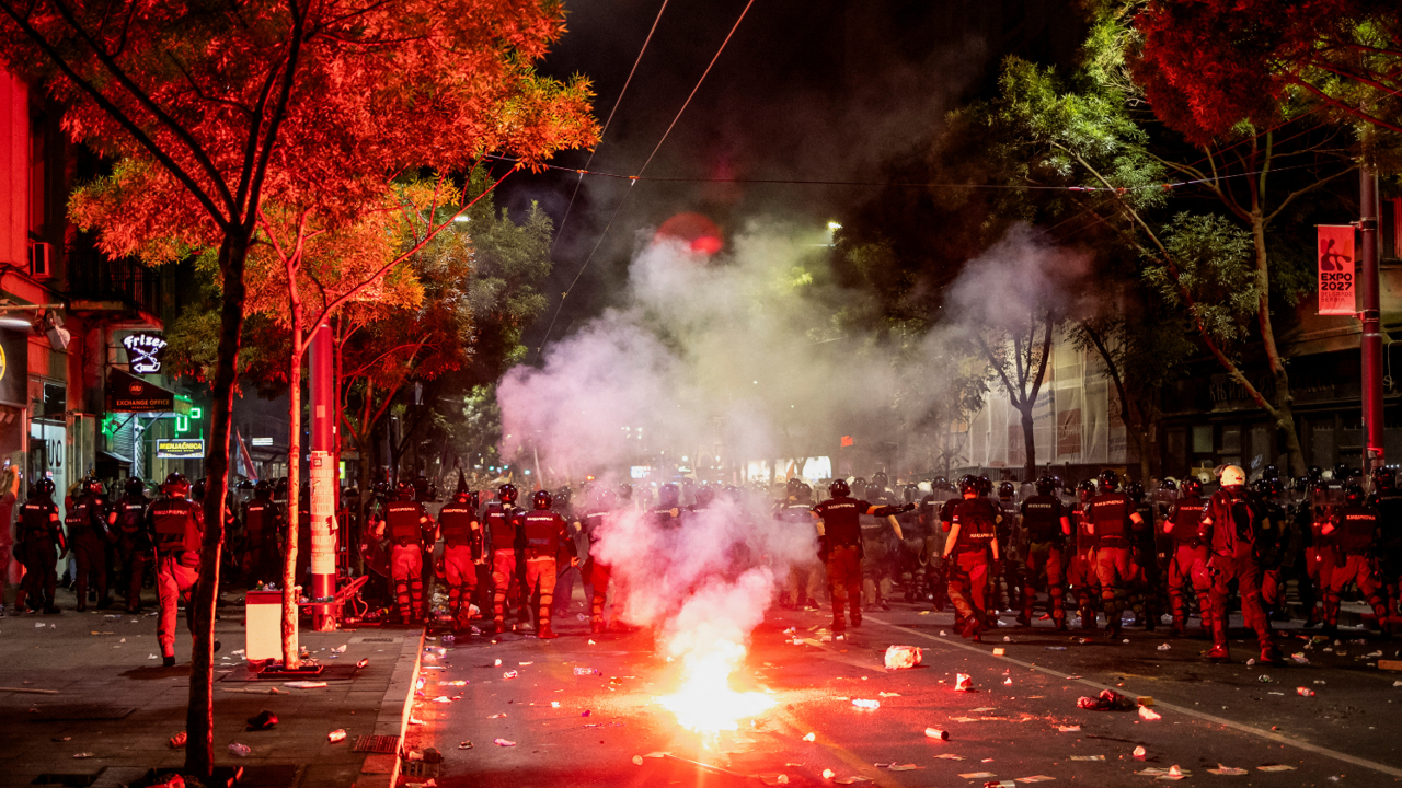 Prosvjed u Beogradu, Foto: Marko Djurica/REUTERS