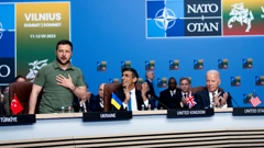 Ukrajinski predsjednik Volodimir Zelenski na sastanku Vijeća NATO-Ukrajina