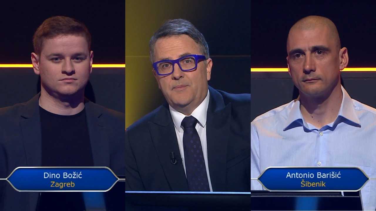 Tarik Filipović i natjecatelji "Milijunaša"