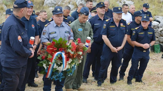 Members of the firefighting community pay their respects to the victims