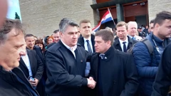 Predsjednik Milanović i ministar Burković u Škabrnji, Foto: Vladimir Šetka/HRT