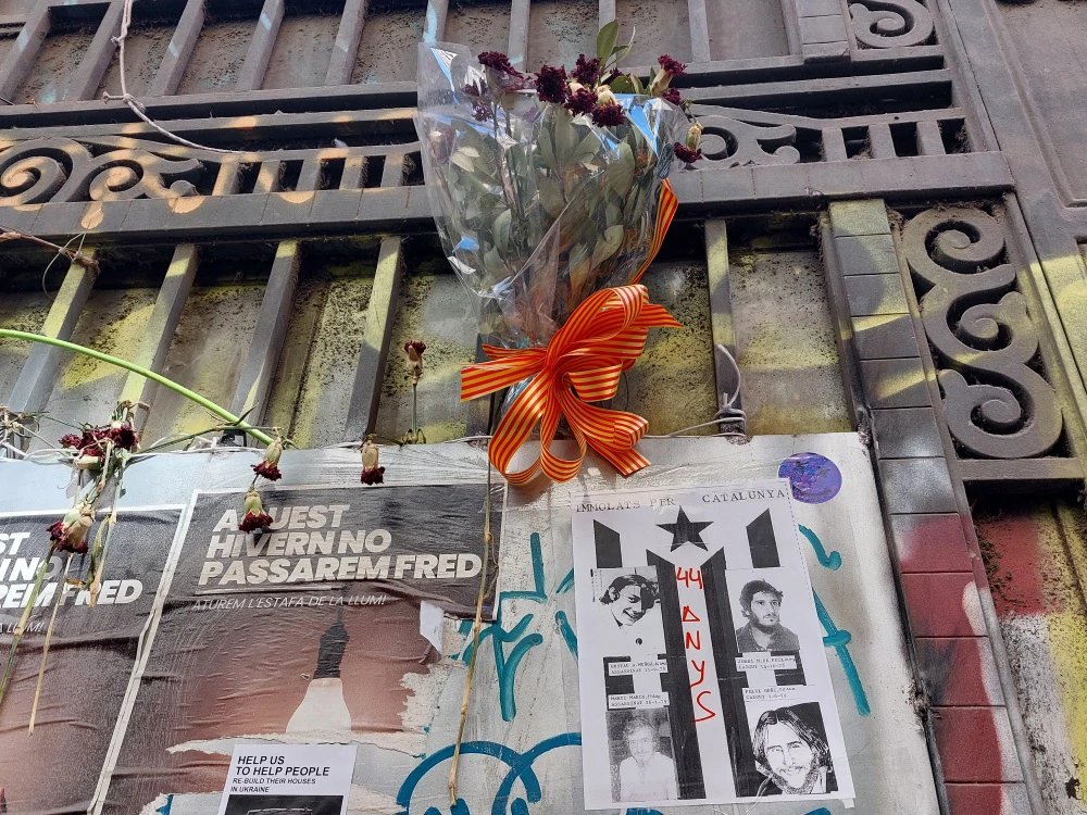 Barcelona, plakati s fotografijama zatvorenika , Foto: Dragan Nikolić /HRT