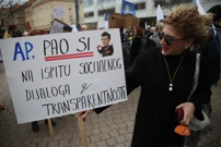 Prosvjed prosvjetara, Foto: Dragan Matic /CROPIX