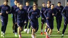 Trening hrvatske nogometne reprezentacije