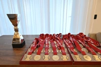 Trofej i medalje za pobjednika prvenstva, Foto: Vanesa Pandzic/CROPIX