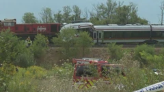 Sudar teretnog i putničkog vlaka kod Svetog Ivana Žabnog, Foto: HTV/HRT