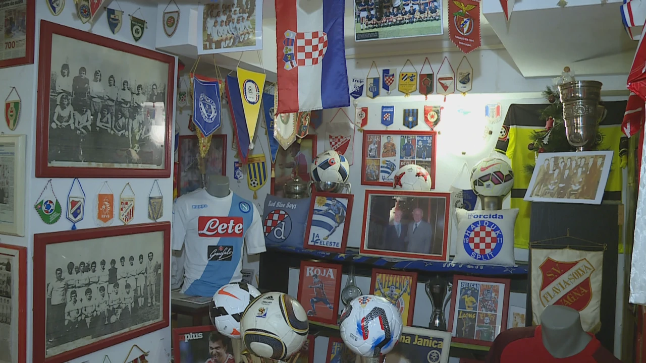 Nogometni muzej u podrumu obiteljske kuće, Foto: HTV/HRT