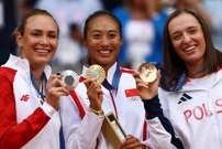 Qinwen Zheng, Donna Vekic i Iga Swiatek, Foto: Edgar Su/REUTERS