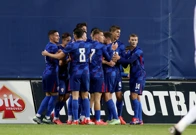 Slavlje U-21 reprezentacija nakon gola Grčkoj, Foto: Zeljko Hajdinjak/CROPIX