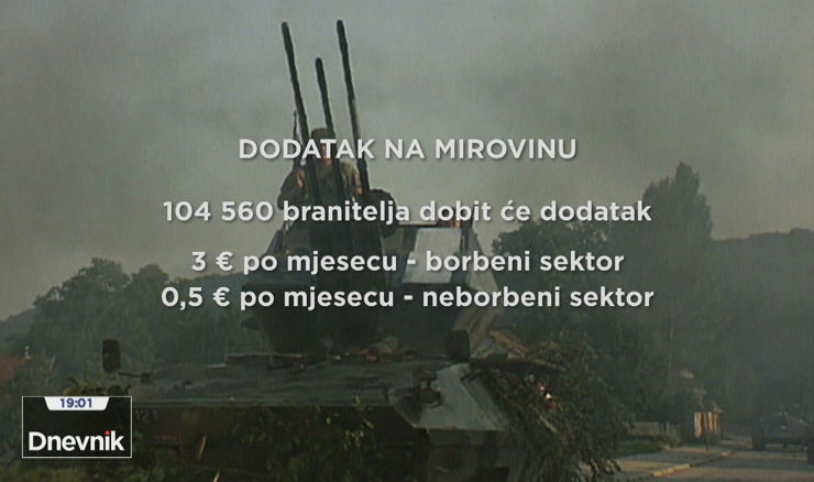Veće braniteljske mirovine
